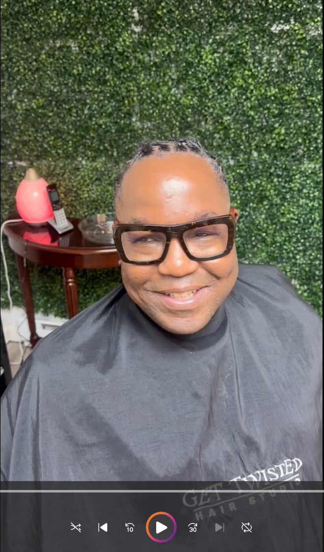 Customer review at GetTwisted Hair Studios